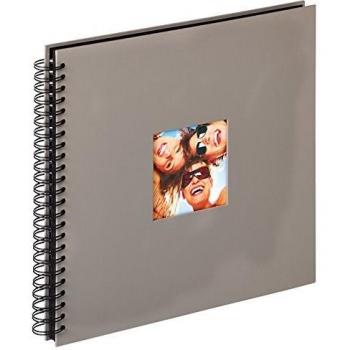 Álbum de fotos Walther Design SA-110-X espiral Fun, 30x30 cm, gris