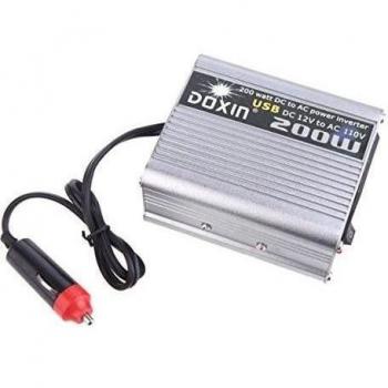 200 W DC 12 V a AC 110 V USB portátil Voltaje Transformador Inversor de corriente de coche