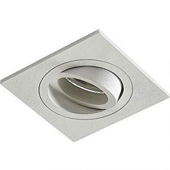 Downlight empotrable angular Arcchio Sophia, blanco, regulable y metálico