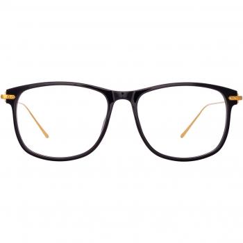 Linda Farrow FINIAL LF72 C1 Men's Eyeglasses Black Size 52 - Blue Light Block Available (Frame Only)