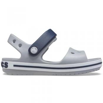 Sandalias Abiertas Crocband para Niños en Gris Claro y Marino, Talla 23-24 EU