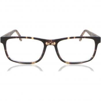 Gafas Recetadas Cuadrado Montuta Completa Plástico Tortoiseshell para Hombre - Gafas Anti-Azules - SmartBuy Collection
