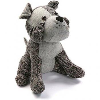 Versa 21480006 Sujetapuertas Perro, Bulldog, Tope Puerta, 28x21x25cm, Gris