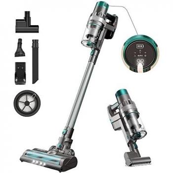 Aspiradora sin Cable Ultenic U11 Pro, Aspirador Escoba Vertical Potente 25000PA, Vacuum Cleaner Multifuncional con Pantalla Táctil, Autonomía de 50 Minutos, 3 Niveles de Potencia Adjustables