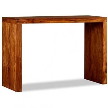 vidaXL Mesa Consola Madera Maciza 110x40x76cm Mesita Mesilla Mueble Auxiliar