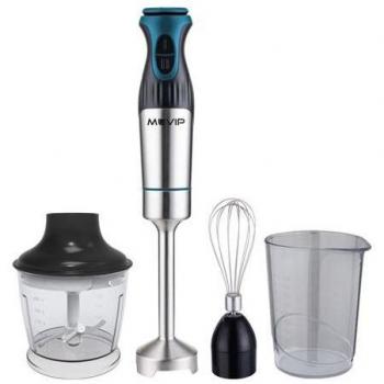 Batidora de Mano Muvip Inox 1200W con Accesorios - 2 Velocidades - Control de Velocidad Variable - Cuerpo de Acero Inoxidable