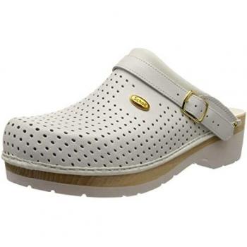 Sandalias de confort con perforaciones en color blanco talla 40
