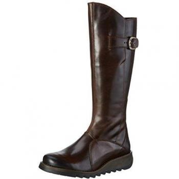 Fly London MOL 2 Women's Knee High Boots in Brown and Black, Size: 5