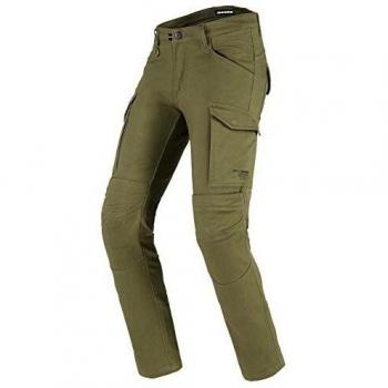 Spidi TexTech Pathfinder Cargo - Pantalones de motorista, color verde militar 31