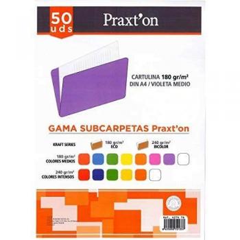 Subcarpeta PRAXTON Colors Din-A4, Pack x50
