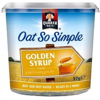 Oat So Simple Golden Syrup Porridge Pot 57g Pack of 8 121256 AU58994