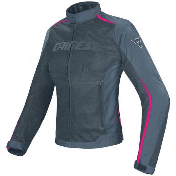 Dainese-HYDRA FLUX LADY D-DRY Chaqueta, Negro/Ebony/Fuchsia, Talla 40