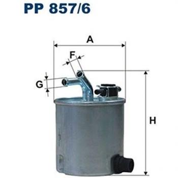 Filtron PP857/6 Inyección de Combustible