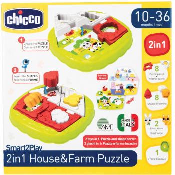 Chicco Puzzle 2 en 1 Casa y Granja