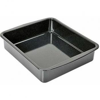 Kaiser Cuisine Line Bandeja Rectangular XL para Horno, Negro, 8 cm