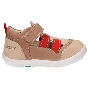 Zapatos y Sandalias KICKERS Klony Beige/Rojo para Niña y Niño EU 25