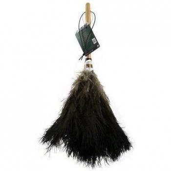Contrato 16 pulgadas Negro plumas, plumero de plumas de avestruz