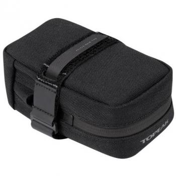 Topeak Bolsa Sillín Elementa 0.5l - Bolsa de sillín negra, capacidad de 0.5 litros, diseño compacto y ligero, resistente al agua, fácil de instalar en el sillín de la bicicleta, ideal para