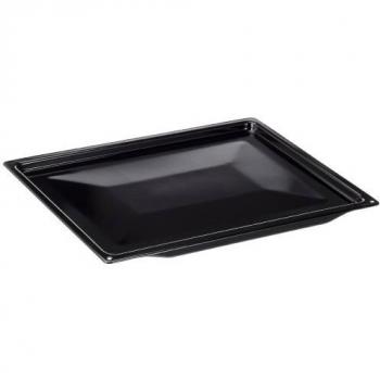 Bandeja de Horno Gorenje 242132, Metal Emailado, Color Negro, 45.6x1.5x36 cm, Sin Agujeros