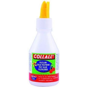 Cola para fieltro Collall - 100 ml - Sin disolventes - Sin olor - Ideal para tejidos blancos