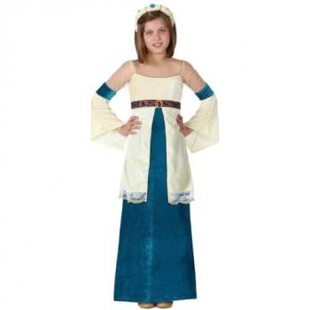 Disfraz de Dama Medieval para Niña Talla 3 con Capa y Diadema