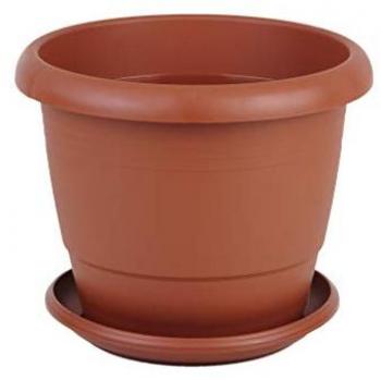 Maceta Marrón Modelo Gardenia 35x28.8 cm con Plato de 27 cm - Pack de 6 Unidades