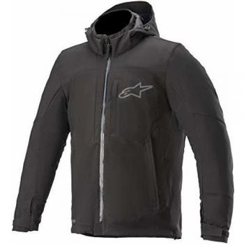 Alpinestars Chaqueta de moto Stratos V2 Techshell Drystar Jacket Black, color negro, 4XL