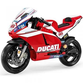 Peg Perego- Ducati GP Motocicleta Eléctrica de 12V, Niños, Color Rojo