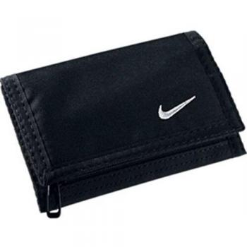 Nike ACC Basic Wallet 09 - Cartera-monedero de tiempo libre y sportwear para hombre, color negro / blanco