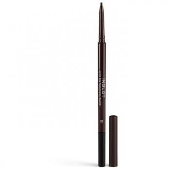 Lápiz de Cejas Fino con Cepillo 0.09 gr - Inglot en tono Castaño Claro
