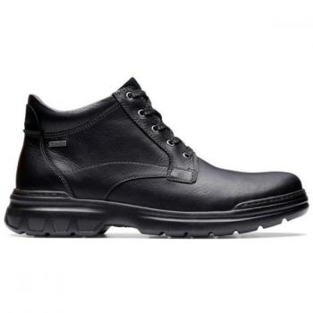 Botín Plano Clarks Rockie2 UpGTX para Hombre en color Negro, Talla 45, impermeable y con tecnología Gore-Tex