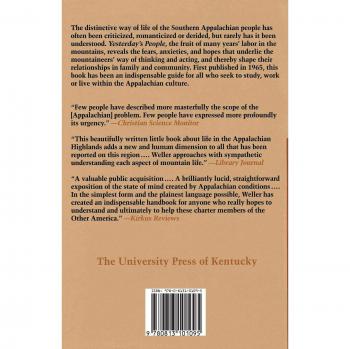 Yesterday's People: Life in Contemporary Appalachia - Appalachian Cultural Insights Book