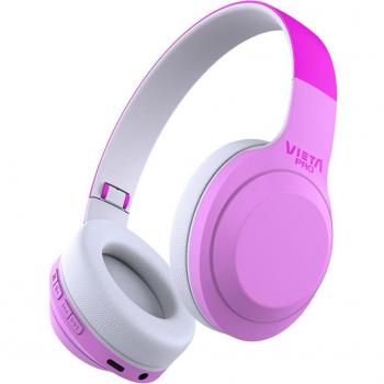 Vieta Pro Kids 2 Auriculares de Diadema Inalámbricos, Bluetooth, Radio FM, Micrófono Integrado, Entrada Auxiliar, Reproductor Micro SD, Plegables, Autonomía 15