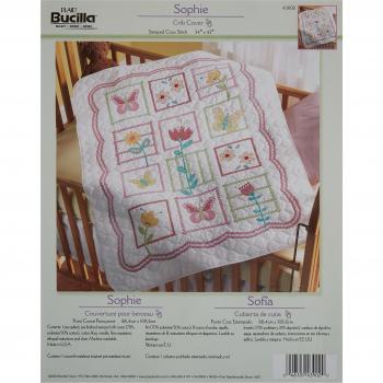 Sophie Crib copertura timbrato punto croce Kit-34 X 43
