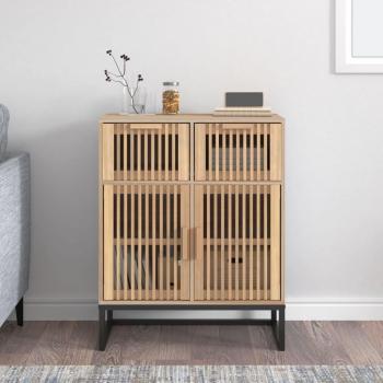 Armario de madera multicapa 60x30x75 cm Marrón