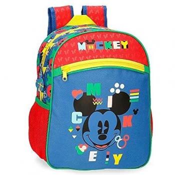 Disney Mickey Shape Shifter Mochila Escolar Adaptable a Carro Multicolor 27x33x11 cms Poliéster 9,8L