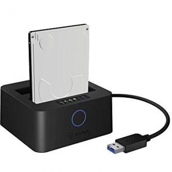 Estación de Acoplamiento y Clonación IcyBox IB-2502CL-U3 para 2 discos duros/SSD de 2,5 con Hub USB y dos puertos