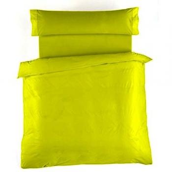 ES-TELA - Juego de funda nórdica LISO color Pistacho