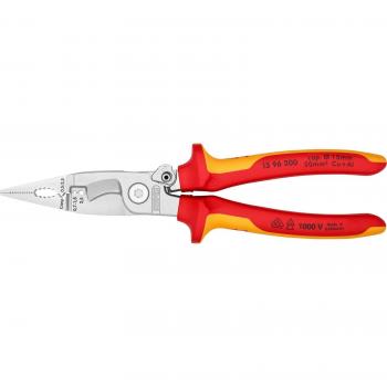 Alicates para Instaladores Eléctricos Knipex 13 96 200 VDE Aislados, 200mm