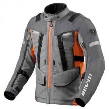 Revit Chaqueta textil de motocicleta Sand 4 H2O Gris Naranja