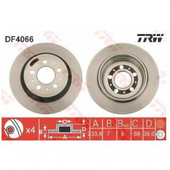 TRW DF4066 Rotores de Discos de Frenos