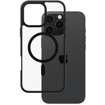 Funda CARE PanzerGlass Urban Combat Transparente con Marco Negro y MagSafe para iPhone 16 Pro Max