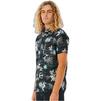 Camisa Rip Curl Swc Botanica S/S Hombre Manga corta Negro