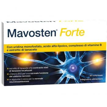 Mavosten Forte 20 Compresas - Suplemento Alimenticio para un Sistema Nervioso Saludable y Alivio de Dolor Crónico