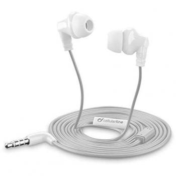 Cellularline CRICKETSMARTW Dentro de oído Binaurale Alámbrico Color blanco - Auriculares