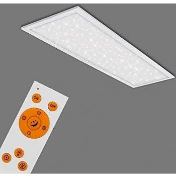 Panel LED Estrellado Pallas CCT 100 x 25 cm, Dimmable, Control Remoto, 24W, Variación de Temperatura de Color