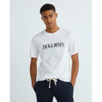 Camiseta Jack & Jones Manga Corta Modelo Lucca Color Blanco