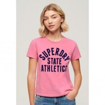 Superdry Camiseta De Manga Corta Varsity Flocked Fitted