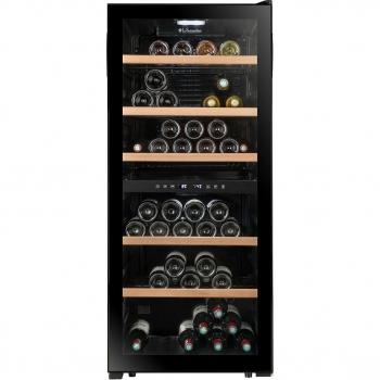 Vinoteca La Sommelière 102 botellas con doble zona de temperatura - LS102DZBLACK