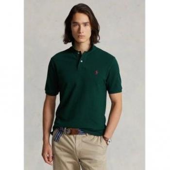Polo Ralph Lauren Men's Custom Slim Fit Green Mesh Polo Shirt - Size XL